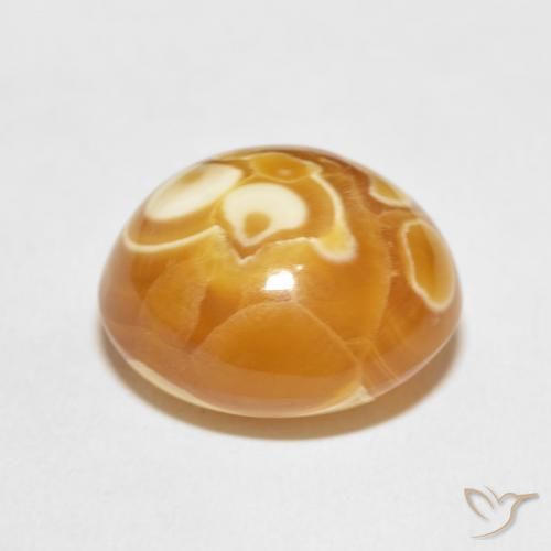 Agate Multicolore naturelle ovale, 17.46 ct, Opaque