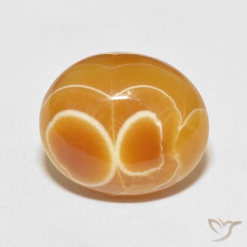 12.35ct Naturel Multicolore Agate, ovale, Opaque, Photo A