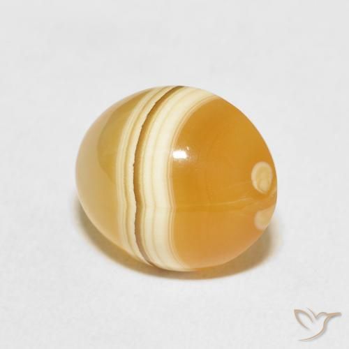 Agate Multicolore naturelle ovale, 7.95 ct, Opaque