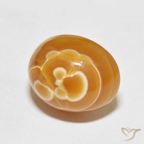 Agate Multicolore naturelle ovale, 17.47 ct, Opaque
