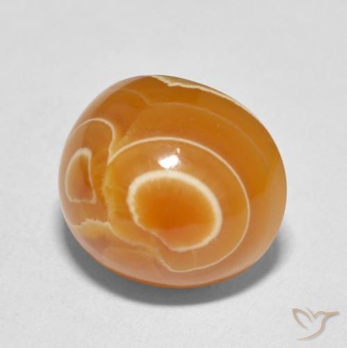 Agate Multicolore naturelle ovale, 11.90 ct, Opaque