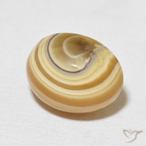 Agate Multicolore naturelle ovale, 8.72 ct, Opaque