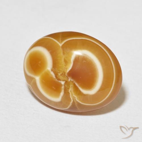 Agate Multicolore naturelle ovale, 11.32 ct, Opaque