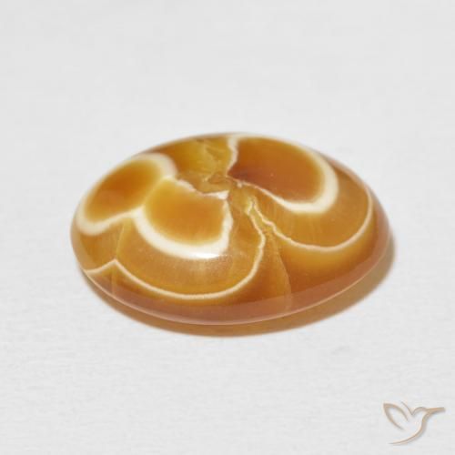 Agate Multicolore naturelle ovale, 11.32 ct, Opaque