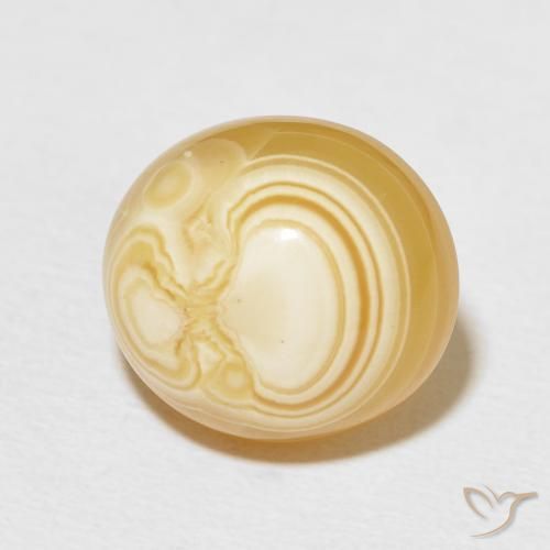 Agate Multicolore naturelle ovale, 11.90 ct, Opaque