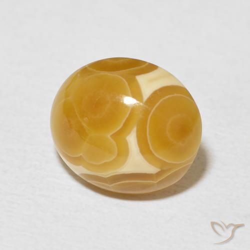 Agate Multicolore naturelle ovale, 6.64 ct, Opaque