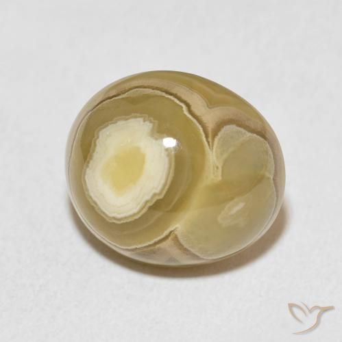 Agate Multicolore naturelle ovale, 9.89 ct, Opaque