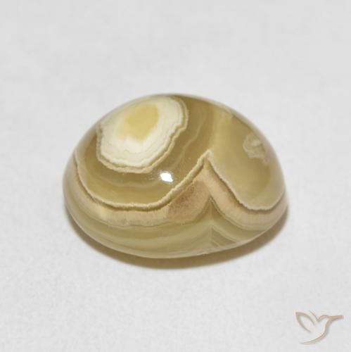Agate Multicolore naturelle ovale, 9.89 ct, Opaque