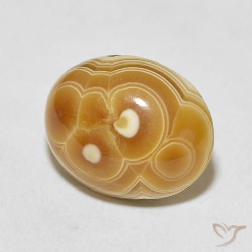 Agate Multicolore naturelle ovale, 12.06 ct, Opaque