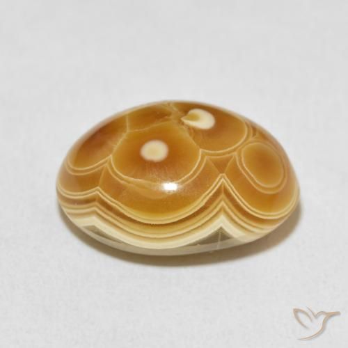 Agate Multicolore naturelle ovale, 12.06 ct, Opaque