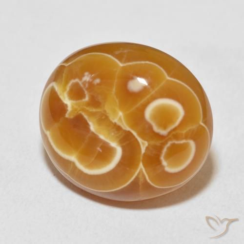 Agate Multicolore naturelle ovale, 21.45 ct, Opaque