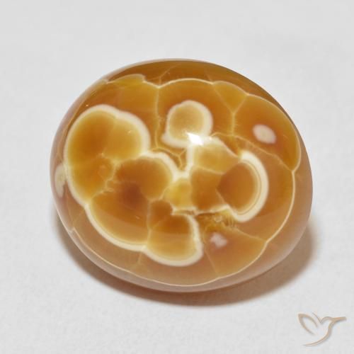 Agate Multicolore naturelle ovale, 29.77 ct, Opaque