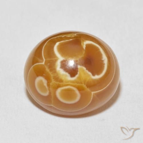 16.56ct Naturel Multicolore Agate, ovale, Opaque, Photo A