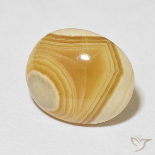 Agate Multicolore naturelle ovale, 15.45 ct, Opaque