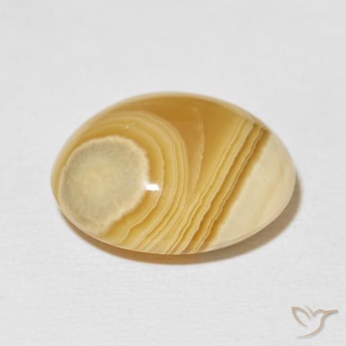 Agate Multicolore naturelle ovale, 15.45 ct, Opaque