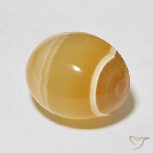 Agate Multicolore naturelle ovale, 32.09 ct, Opaque