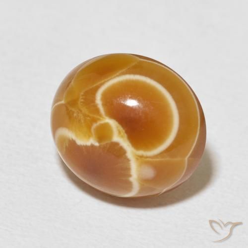 Agate Multicolore naturelle ovale, 8.24 ct, Opaque