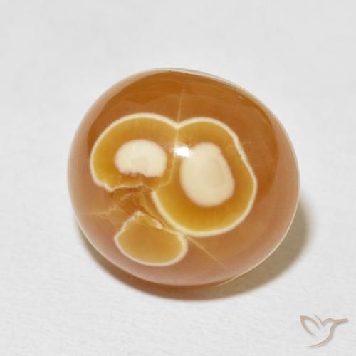Agate Multicolore naturelle ovale, 15.04 ct, Opaque