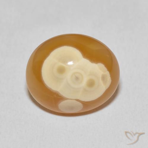 13.67ct Naturel Multicolore Agate, ovale, Opaque