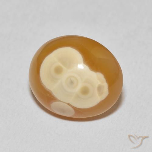 Agate Multicolore naturelle ovale, 13.67 ct, Opaque