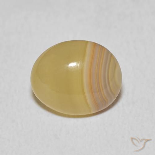 Agate Multicolore naturelle Coupe ovale, 3.92 ct, Opaque