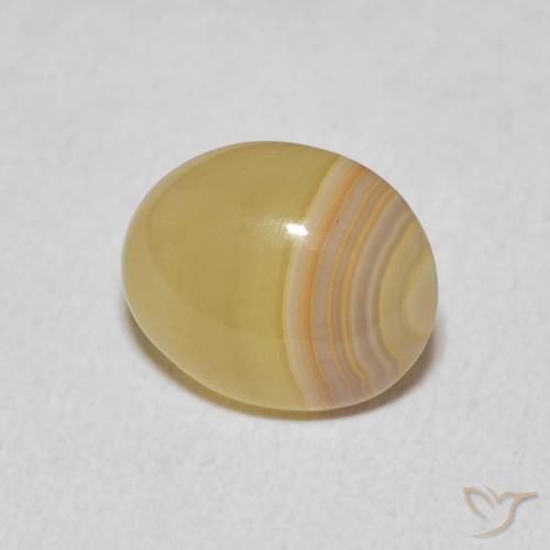 Agate Multicolore naturelle Coupe ovale, 3.92 ct, Opaque