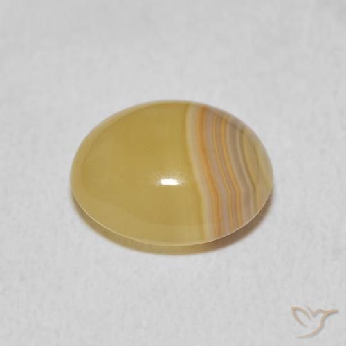 Agate Multicolore naturelle Coupe ovale, 3.92 ct, Opaque