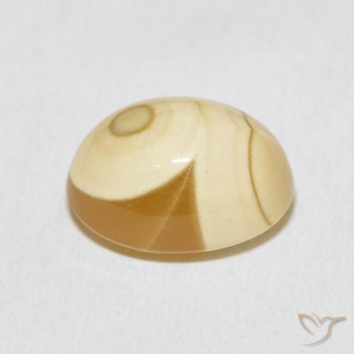 Agate Multicolore naturelle ovale, 10.02 ct, Opaque