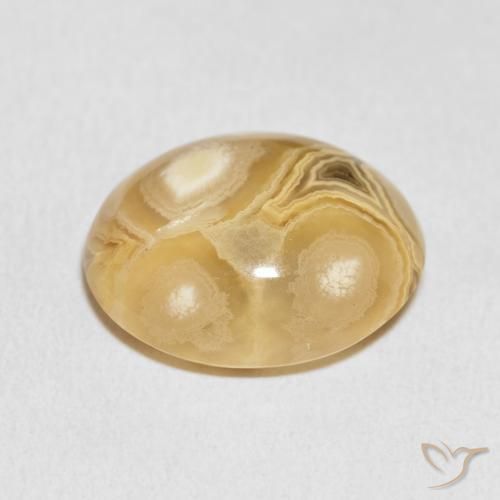Agate Multicolore naturelle ovale, 18.32 ct, Opaque