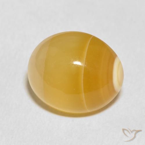 Agate Multicolore naturelle ovale, 11.37 ct, Opaque
