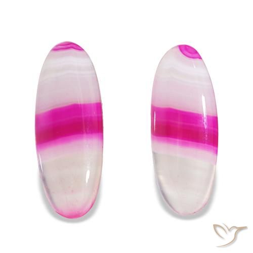 24.03ctw Multicolore Agate, Ovale, Transparent