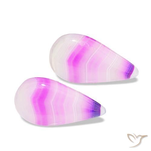 Achetez naturel 12.18ct Multicolore Agate gems, En forme de poire, En provenance Namibie chez GemSelect. En stock, livraison internationale!