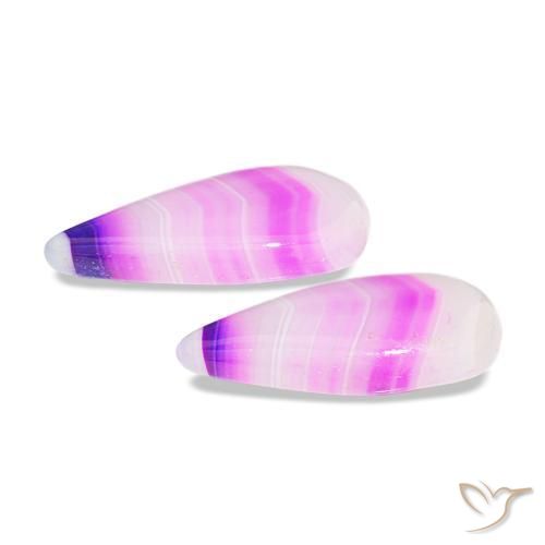 Achetez naturel 12.18ct Multicolore Agate gems, En forme de poire, En provenance Namibie chez GemSelect. En stock, livraison internationale!