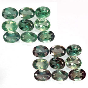 Achetez naturel ct multicolore alexandrite gems, coupe ovale, en provenance tanzanie chez gemselect. en stock, livraison internationale!