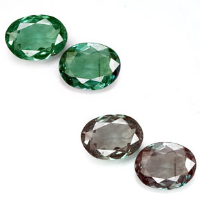 Achetez naturel ct Vert rouge Alexandrite gems, Coupe ovale, En provenance Tanzanie chez GemSelect. En stock, livraison internationale!