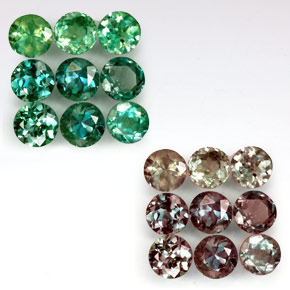 Achetez naturel ct Vert rouge Alexandrite gems, Coupe roude, En provenance Tanzanie chez GemSelect. En stock, livraison internationale!