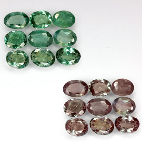Achetez naturel ct Vert rouge Alexandrite gems, Coupe ovale, En provenance Tanzanie chez GemSelect. En stock, livraison internationale!