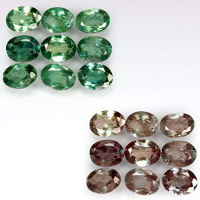 Achetez naturel ct multicolore alexandrite gems, coupe ovale, en provenance tanzanie chez gemselect. en stock, livraison internationale!