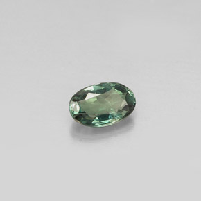 Alexandrite vert/rouge naturelle coupe ovale, 0,31 ct, VS