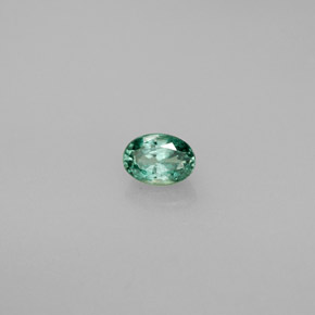 Alexandrite Vert rouge naturelle Coupe ovale, 0.43 ct, VS