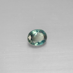 Alexandrite multicolore naturelle coupe ovale, 0,33 ct, VVS-VS
