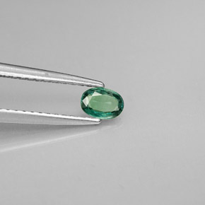 Alexandrite multicolore naturelle coupe ovale, 0,25 ct, VVS-VS