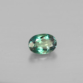 Alexandrite multicolore naturelle coupe ovale, 0,33 ct, VVS-VS