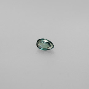 Alexandrite multicolore naturelle en forme de poire, 0,13 ct, VS
