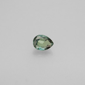 Alexandrite Vert rouge naturelle En forme de poire, 0.13 ct, VVS-VS