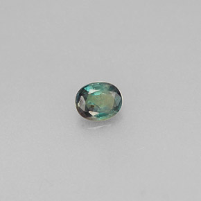 Alexandrite Vert rouge naturelle Coupe ovale, 0.15 ct, VS