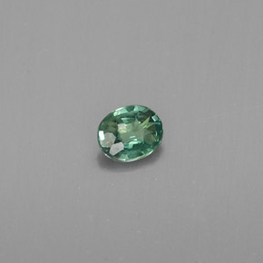Alexandrite Vert rouge naturelle Coupe ovale, 0.12 ct, VS