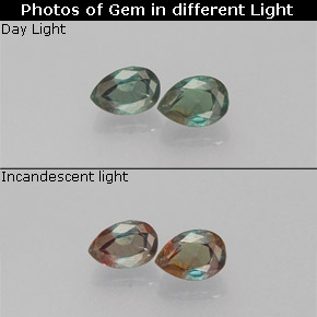 Achetez naturel ct Vert rouge Alexandrite gems, En forme de poire, En provenance Tanzanie chez GemSelect. En stock, livraison internationale!