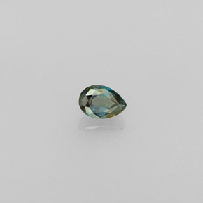 Alexandrite multicolore naturelle en forme de poire, 0,13 ct, VS