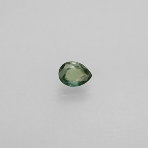 Alexandrite multicolore naturelle en forme de poire, 0,12 ct, VS